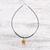 Quartz beaded pendant necklace, 'Sunset Coils' - Quartz Beaded Pendant Necklace from Thailand (image 2b) thumbail