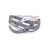 Sterling silver band ring, 'Still Enamored' - Sterling Silver and Marcasite Band Ring from Thailand thumbail