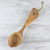 Teak wood serving spoon, 'Splendid Meal' - Handcrafted Teak Wood Serving Spoon from Thailand (image 2b) thumbail