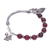 Quartz beaded bracelet, 'Forest Velvet' - Floral Purple Quartz Beaded Bracelet from Thailand (image 2c) thumbail