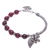 Quartz beaded bracelet, 'Forest Velvet' - Floral Purple Quartz Beaded Bracelet from Thailand (image 2d) thumbail
