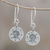 Silver dangle earrings, 'Karen Aquarius' - Karen Silver Aquarius Dangle Earrings from Thailand