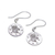 Silver dangle earrings, 'Karen Aries' - Karen Silver Aries Dangle Earrings from Thailand