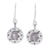 Silver dangle earrings, 'Karen Taurus' - Karen Silver Taurus Dangle Earrings from Thailand