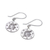Silver dangle earrings, 'Karen Taurus' - Karen Silver Taurus Dangle Earrings from Thailand