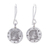 Silver dangle earrings, 'Karen Leo' - Karen Silver Leo Dangle Earrings from Thailand