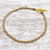Kettenarmband aus vergoldetem Messing - Vergoldetes Messingkettenarmband in Braun aus Thailand
