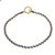 Gold plated brass chain bracelet, 'Golden Day in Black' - Gold Plated Brass Chain Bracelet in Brown from Thailand (image 2a) thumbail