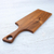Teak wood cutting board, 'Beautiful Meal' - Rectangular Teak Wood Cutting Board from Thailand (image 2e) thumbail