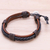 Leather wristband bracelet, 'Perfect Style in Black' - Braided Leather Wristband Bracelet in Black from Thailand (image 2b) thumbail