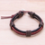 Leather wristband bracelet, 'Perfect Style in Brown' - Braided Leather Wristband Bracelet in Brown from Thailand thumbail