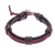 Leather wristband bracelet, 'Perfect Style in Brown' - Braided Leather Wristband Bracelet in Brown from Thailand thumbail