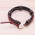 Leather wristband bracelet, 'Perfect Style in Brown' - Braided Leather Wristband Bracelet in Brown from Thailand (image 2c) thumbail