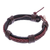 Leather wristband bracelet, 'Perfect Style in Brown' - Braided Leather Wristband Bracelet in Brown from Thailand (image 2d) thumbail