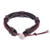 Leather wristband bracelet, 'Perfect Style in Brown' - Braided Leather Wristband Bracelet in Brown from Thailand (image 2e) thumbail
