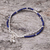 Lapis lazuli beaded bracelet, 'Deep Blue Elephant' - Elephant and Floral Lapis Lazuli Beaded Bracelet (image 2d) thumbail