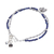 Lapis lazuli beaded bracelet, 'Deep Blue Elephant' - Elephant and Floral Lapis Lazuli Beaded Bracelet (image 2f) thumbail
