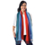 Cotton scarves, 'Sunset Breeze' (pair) - Blue and Red Cotton Wrap Scarves from Thailand (Pair)
