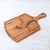 Teak wood tray, 'Delightful Portion' - Sectioned Teak Wood Tray Crafted in Thailand
