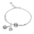 Silver charm bracelet, 'Turtle and Snail' - Turtle and Snail Karen Silver Charm Bracelet from Thailand thumbail