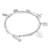 Silver beaded charm bracelet, 'Karen Fields' - Karen Silver Nature Themed Charm Bracelet from Thailand (image 2e) thumbail