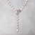 Rose gold accented cultured pearl Y-necklace, 'Beautiful Butterfly in Pink' - Cultured Pearl Y-Necklace in Pink from Thailand (image 2) thumbail