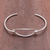 Sterling silver cuff bracelet, 'Wide Space' - Modern Sterling Silver Cuff Bracelet with a Wide Pendant