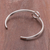 Sterling silver cuff bracelet, 'Connected Drop' - Sterling Silver Drop Motif Cuff Bracelet from Thailand