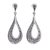 Sterling silver dangle earrings, 'Lovely Dew' - Sterling Silver and Marcasite Dangle Earrings from Thailand thumbail