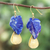 Lapis lazuli dangle earrings, 'Blue Stones' - Lapis Lazuli Stone Dangle Earrings Crafted in Thailand thumbail