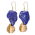 Lapis lazuli dangle earrings, 'Blue Stones' - Lapis Lazuli Stone Dangle Earrings Crafted in Thailand
