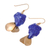 Lapis lazuli dangle earrings, 'Blue Stones' - Lapis Lazuli Stone Dangle Earrings Crafted in Thailand (image 2c) thumbail