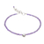 Amethyst beaded bracelet, 'Violet Voice' - Amethyst Beaded Bracelet with Bell Charm from Thailand thumbail