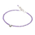 Amethyst beaded bracelet, 'Violet Voice' - Amethyst Beaded Bracelet with Bell Charm from Thailand (image 2e) thumbail
