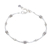 Silver beaded bracelet, 'Karen Curve' - Karen Silver Beaded Bracelet Crafted in Thailand thumbail