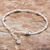 Silver beaded bracelet, 'Karen Curve' - Karen Silver Beaded Bracelet Crafted in Thailand (image 2b) thumbail