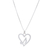 Sterling silver pendant necklace, 'Music in the Heart' - Music-Themed Sterling Silver Heart Pendant Necklace (image 2d) thumbail