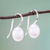 Cultured pearl drop earrings, 'Beauty Glow' - Glowing Cultured Pearl Drop Earrings from Thailand (image 2) thumbail