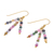 Gold plated tourmaline dangle earrings, 'Succulent Candy' - 18k Gold Plated Natural Tourmaline Dangle Earrings (image 2c) thumbail