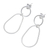 Ohrhänger aus Sterlingsilber - Moderne Ohrhänger aus hochglanzpoliertem Sterlingsilber