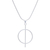 Anhänger-Halskette aus Sterlingsilber, 'Leuchtendes Symbol - Zirkuläre Sterlingsilber-Anhänger-Halskette aus Thailand