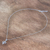 Halskette mit Anhänger aus Sterlingsilber - Halskette mit Blattanhänger aus gebürstetem Sterlingsilber