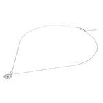 Sterling silver pendant necklace, 'Intricate Weave' - Weave Pattern Sterling Silver and CZ Pendant Necklace