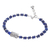 Lapis lazuli beaded bracelet, 'Forested Thailand' - Hill Tribe Lapis Lazuli Beaded Bracelet from Thailand (image 2e) thumbail