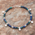 Azure-malachite beaded charm bracelet, 'Feeling Loved' - Azure-Malachite Beaded Charm Bracelet from Thailand (image 2) thumbail