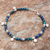 Azure-malachite beaded charm bracelet, 'Feeling Loved' - Azure-Malachite Beaded Charm Bracelet from Thailand (image 2b) thumbail