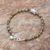 Unakite beaded bracelet, 'Forest Harmony' - Hill Tribe Unakite Beaded Bracelet from Thailand (image 2d) thumbail