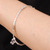 Silver beaded pendant bracelet, 'Life of a Flower' - Floral Hill Tribe Silver Beaded Pendant Bracelet (image 2j) thumbail