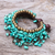Calcite beaded charm bracelet, 'Bohemian Luster' - Calcite Beaded Charm Bracelet Crafted in Thailand