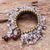 Rose quartz beaded charm bracelet, 'Bohemian Luster' - Rose Quartz Beaded Charm Bracelet Crafted in Thailand